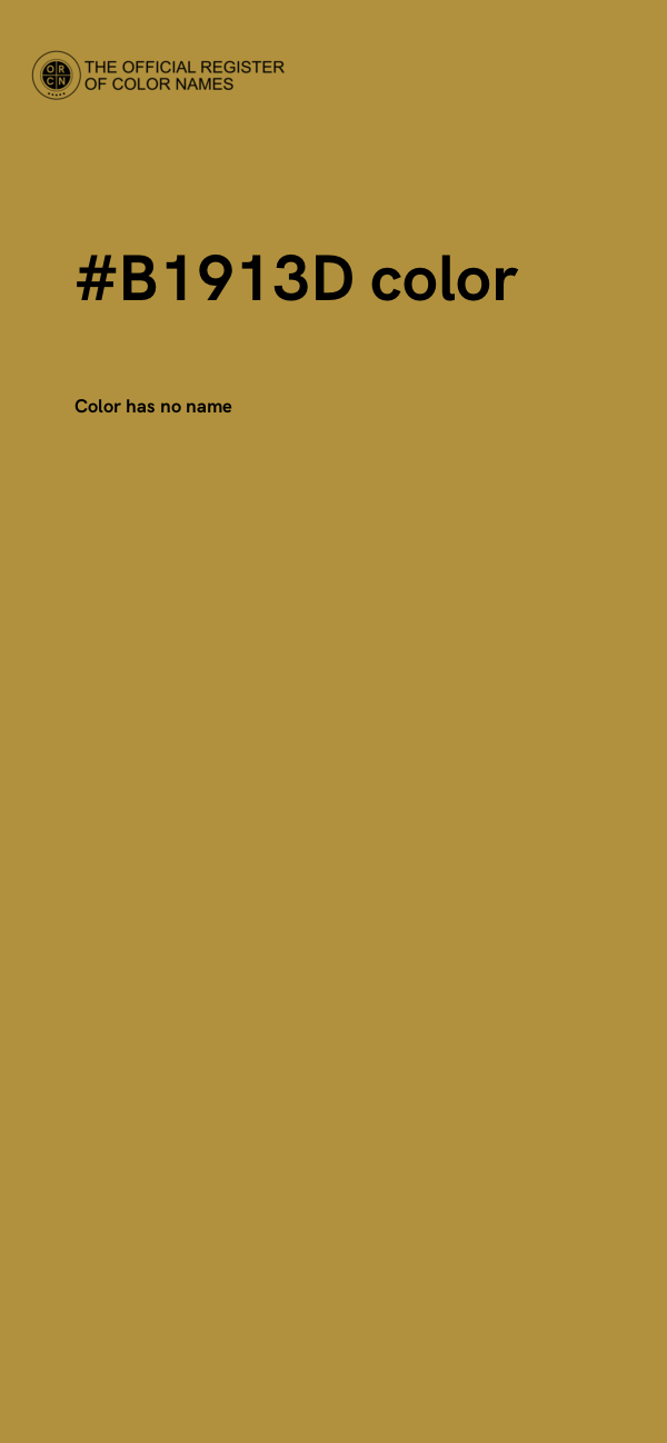 #B1913D color image
