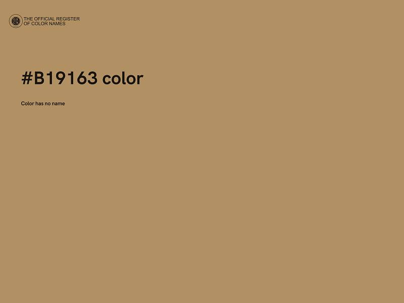 #B19163 color image