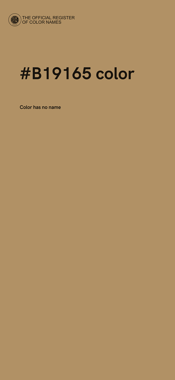 #B19165 color image