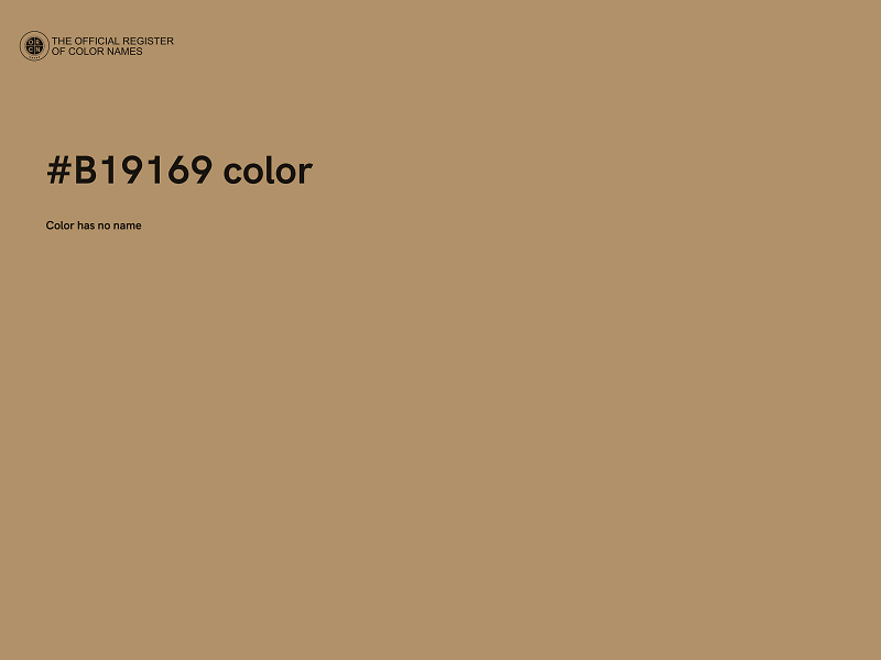 #B19169 color image