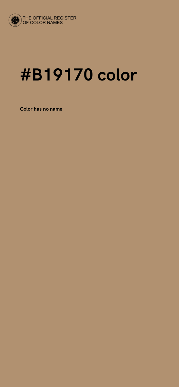 #B19170 color image
