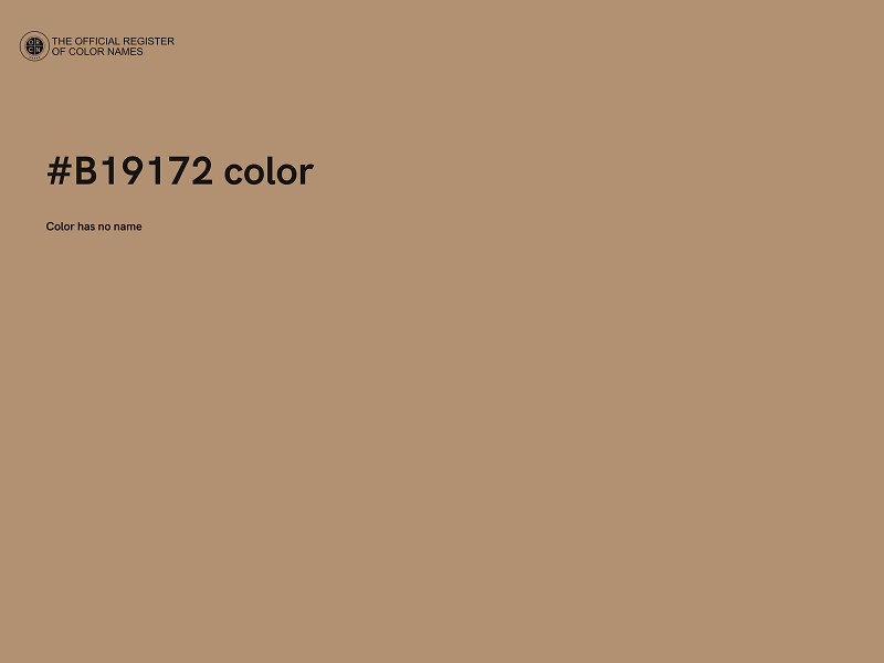 #B19172 color image