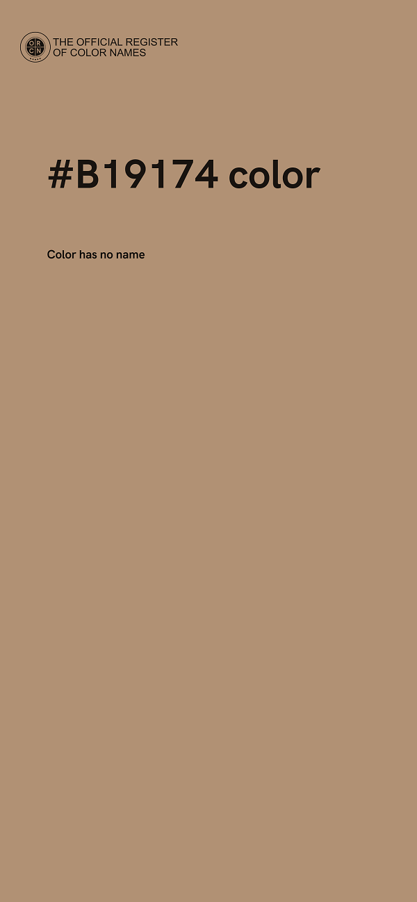 #B19174 color image