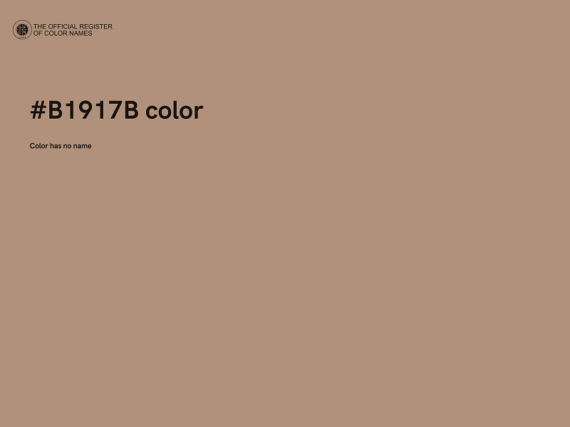 #B1917B color image