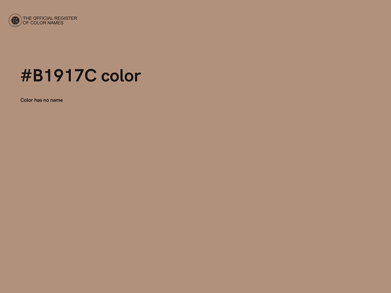 #B1917C color image