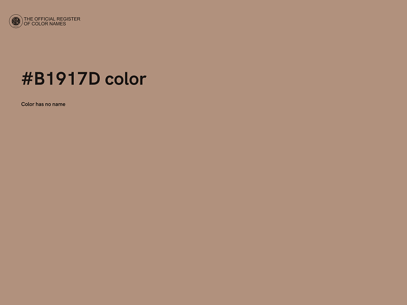 #B1917D color image