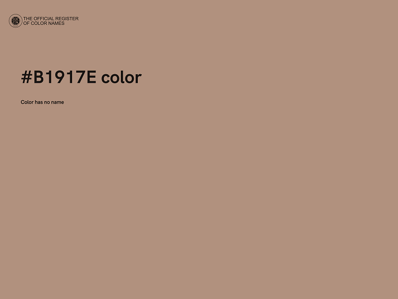 #B1917E color image