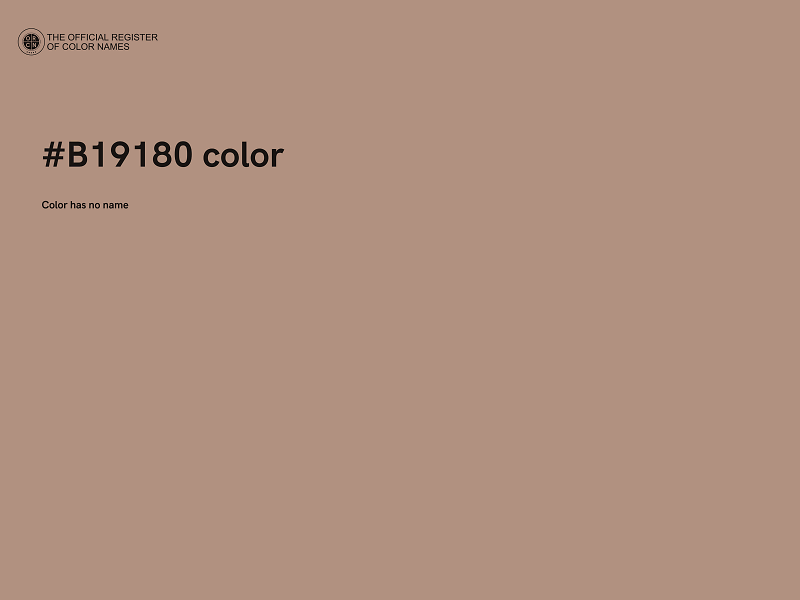 #B19180 color image