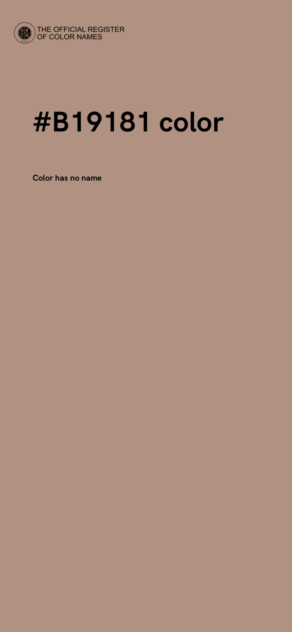 #B19181 color image
