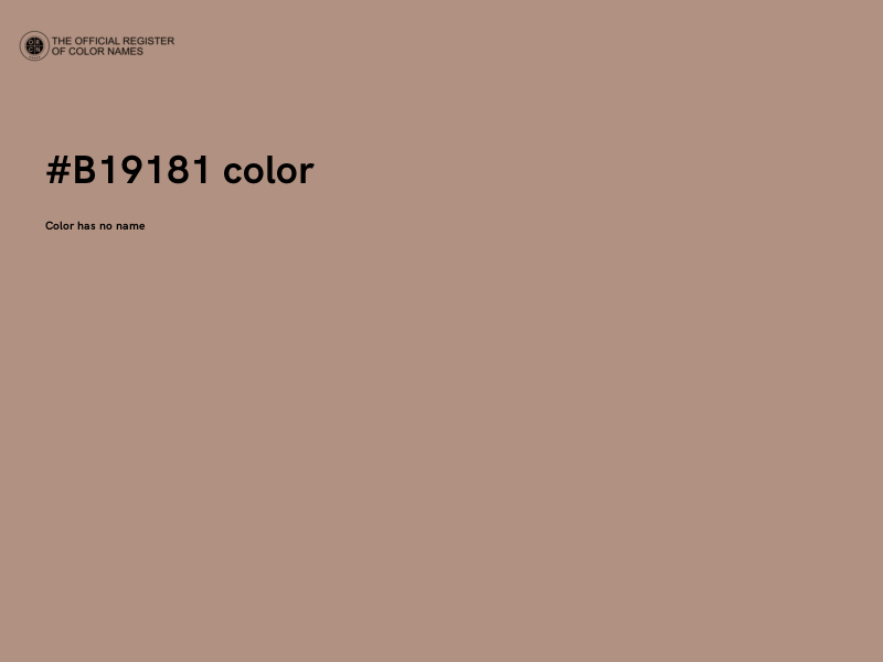 #B19181 color image
