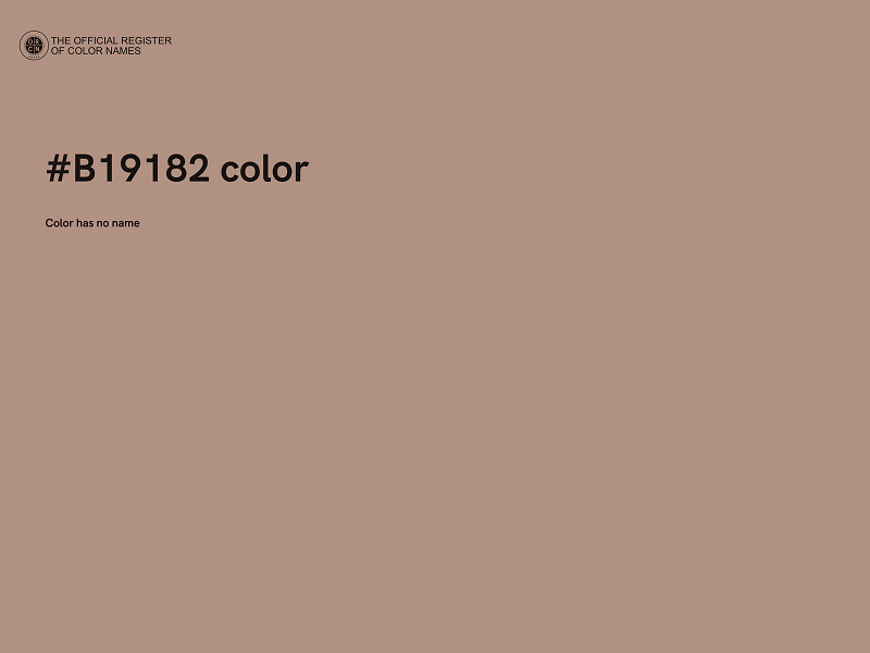 #B19182 color image