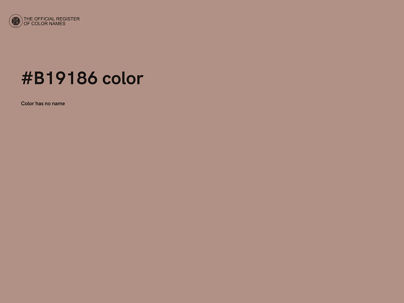 #B19186 color image