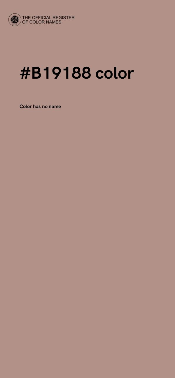#B19188 color image