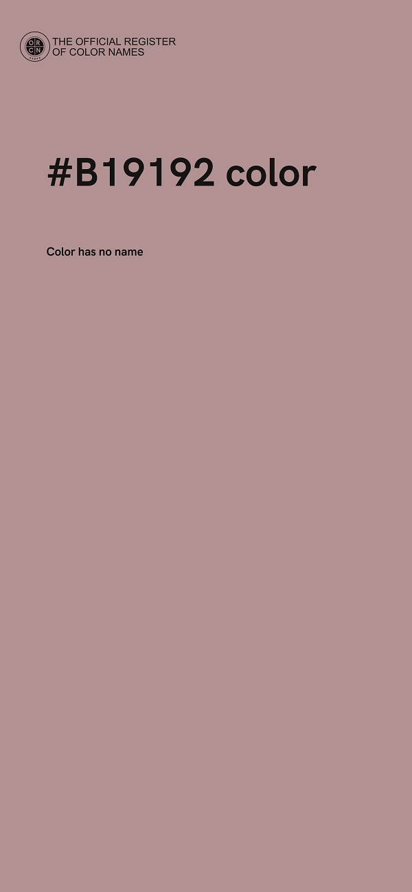 #B19192 color image