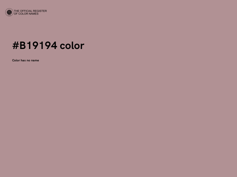 #B19194 color image