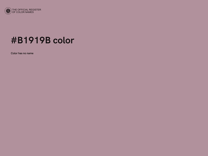 #B1919B color image