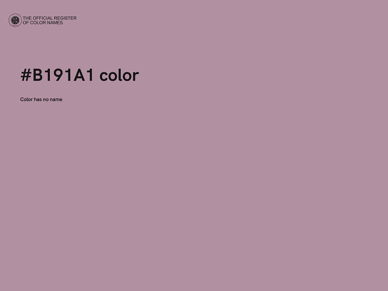 #B191A1 color image