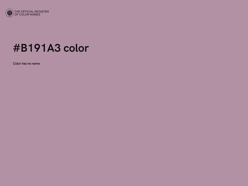 #B191A3 color image