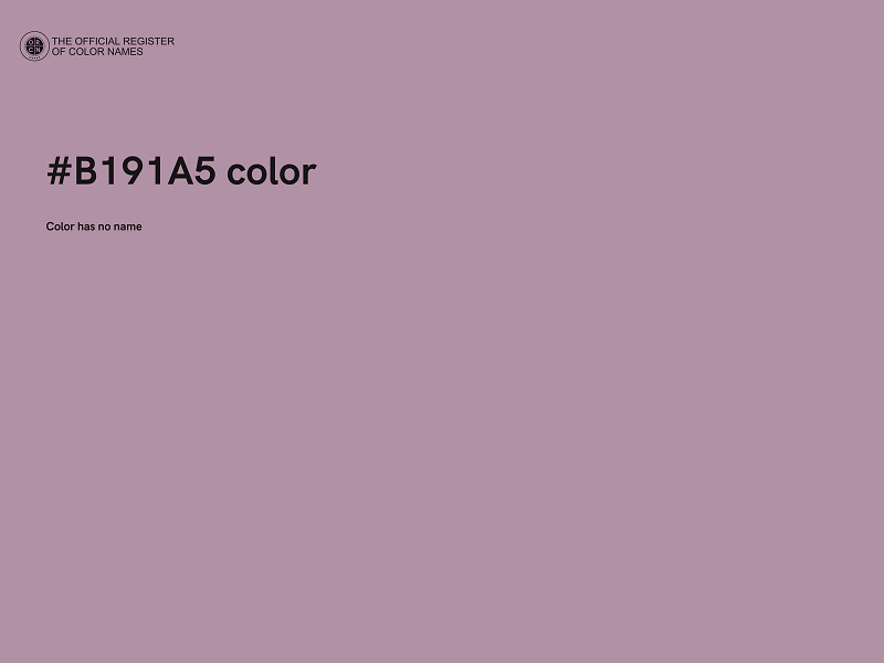 #B191A5 color image