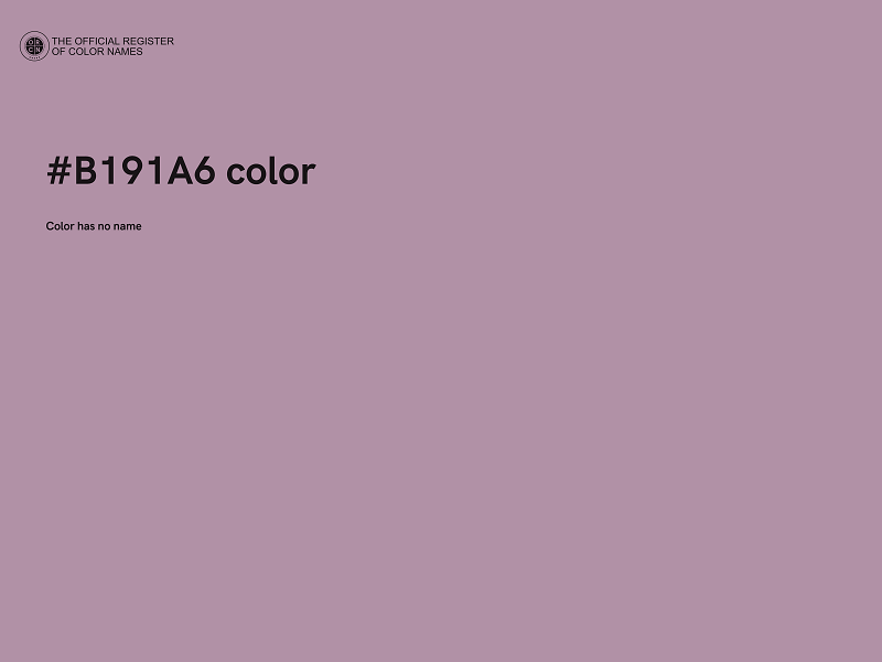 #B191A6 color image