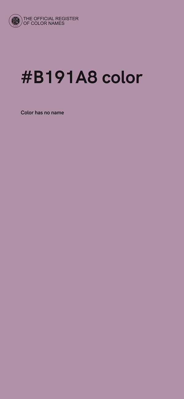 #B191A8 color image