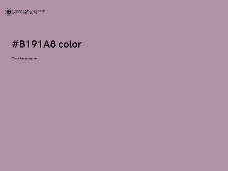 #B191A8 color image