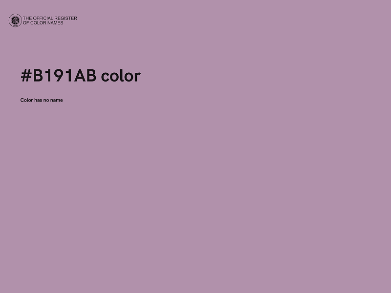 #B191AB color image