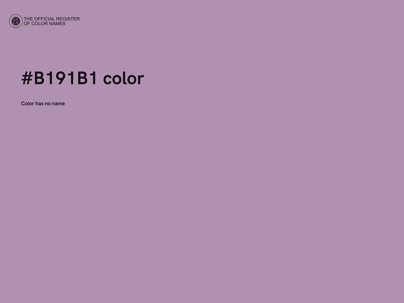 #B191B1 color image