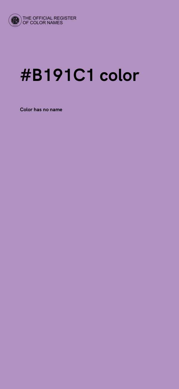 #B191C1 color image
