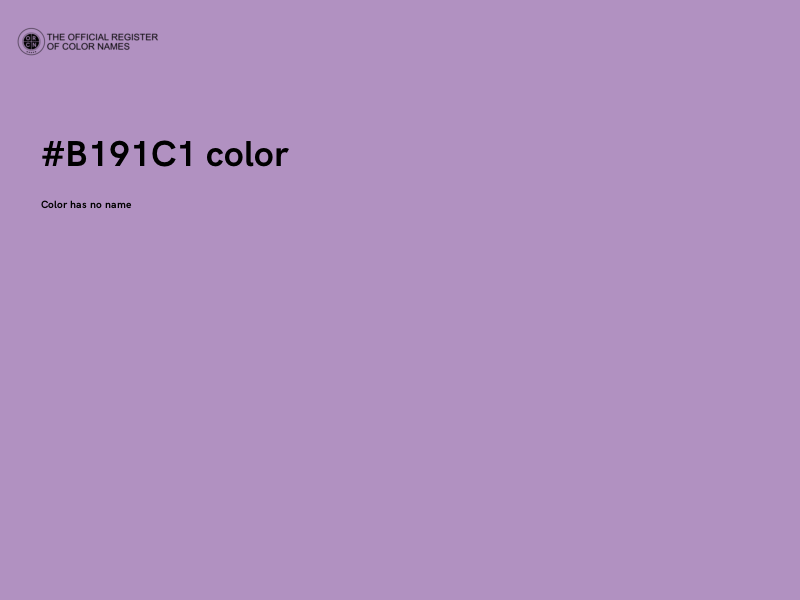 #B191C1 color image