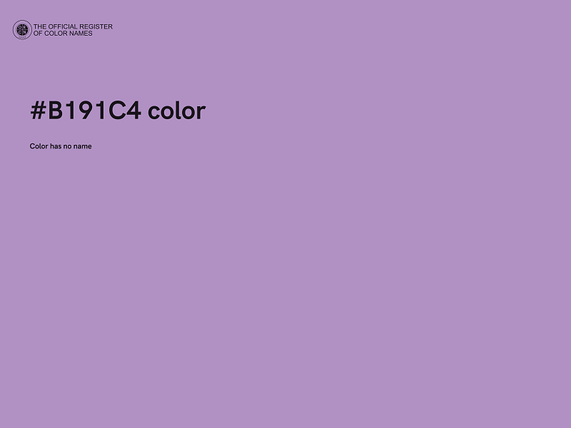 #B191C4 color image