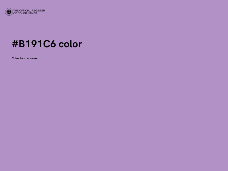 #B191C6 color image