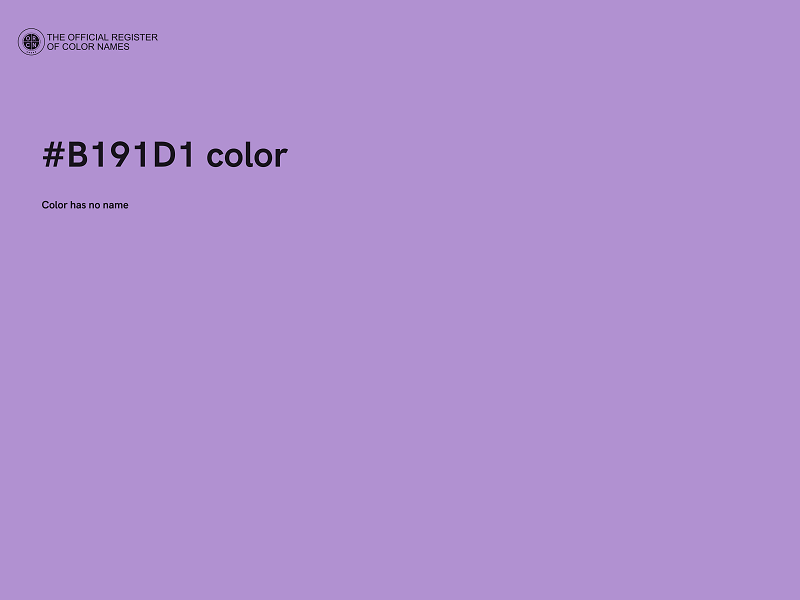 #B191D1 color image