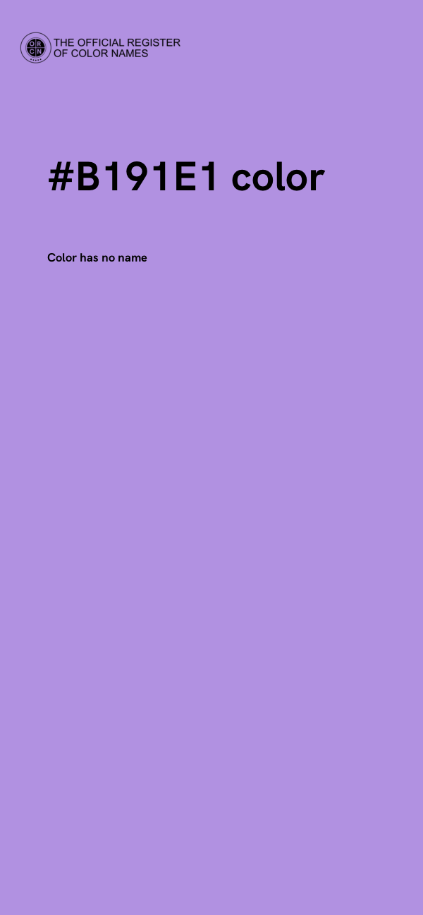 #B191E1 color image