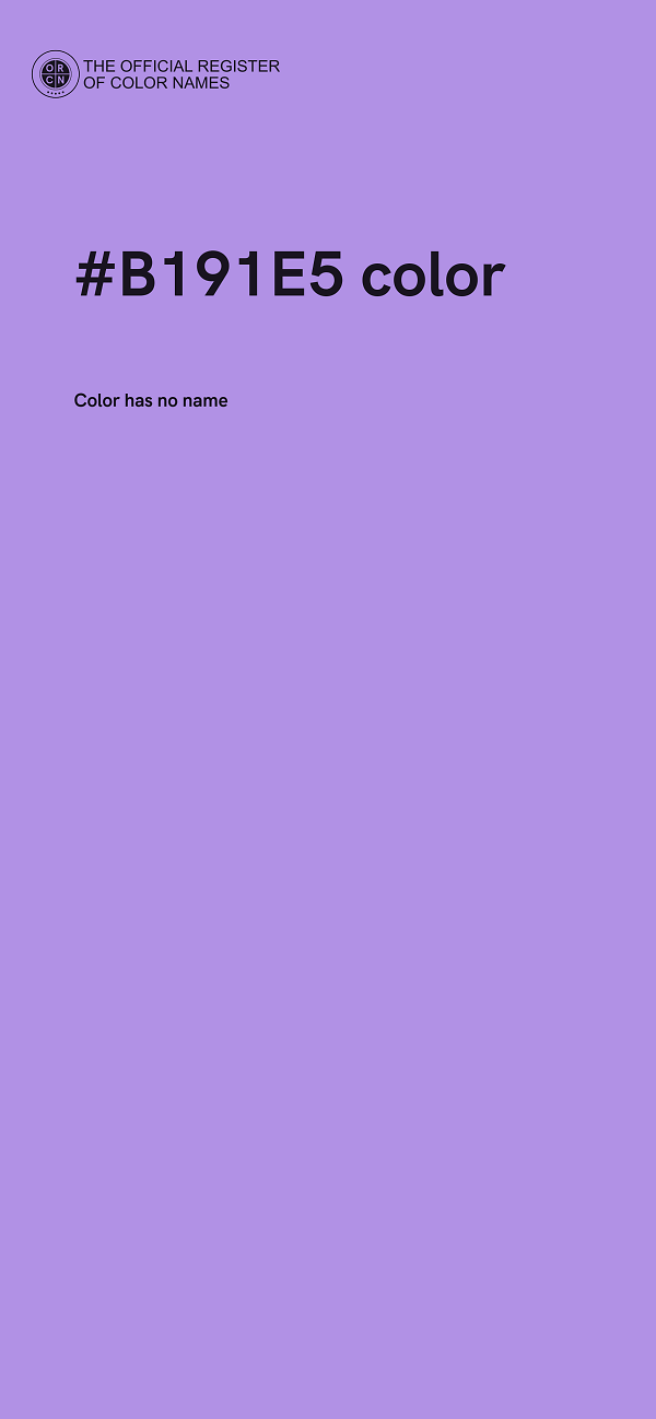 #B191E5 color image