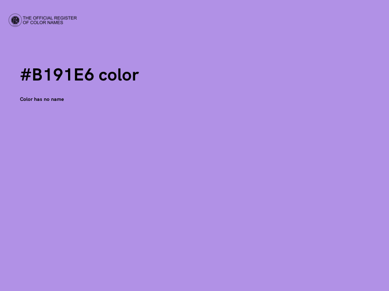 #B191E6 color image