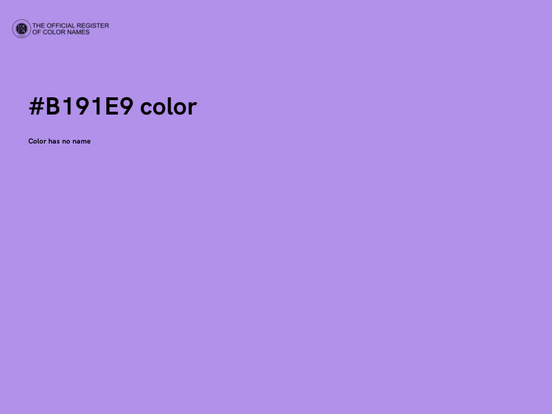 #B191E9 color image
