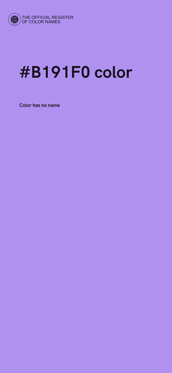 #B191F0 color image
