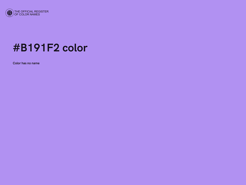 #B191F2 color image