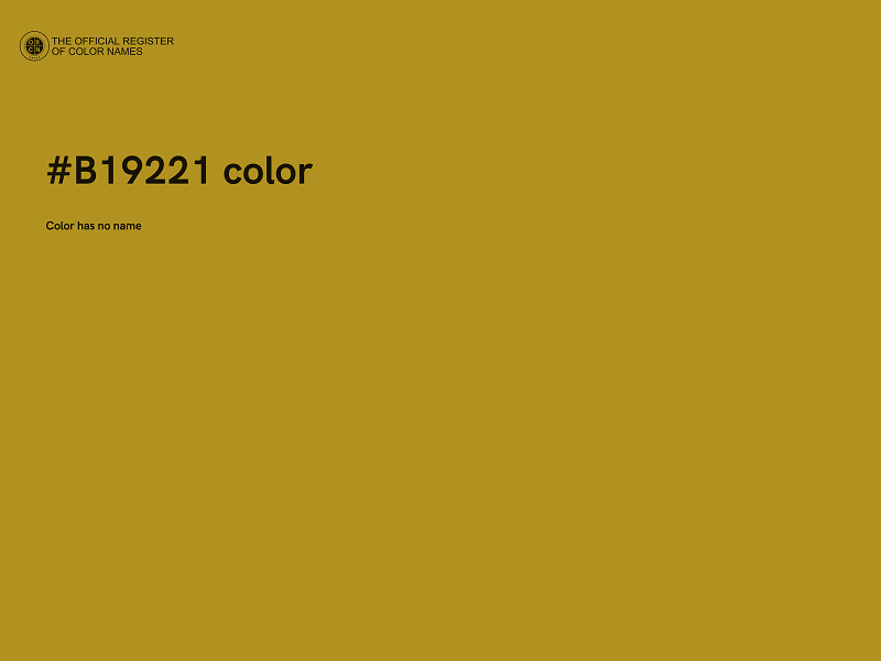 #B19221 color image