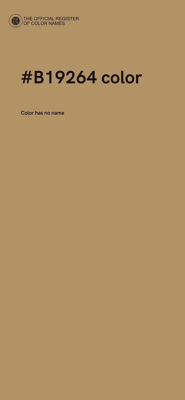 #B19264 color image