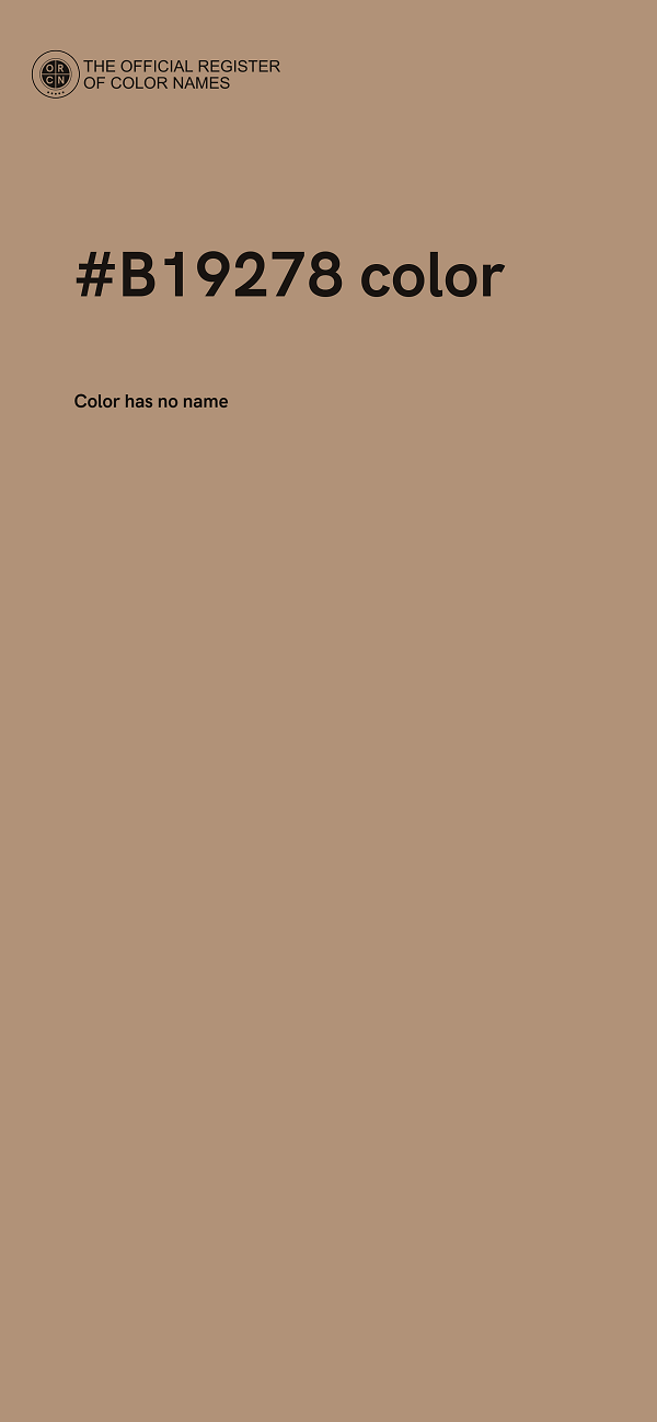 #B19278 color image