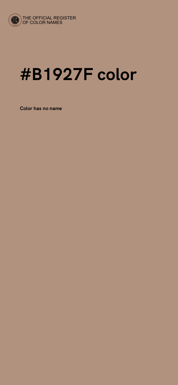 #B1927F color image