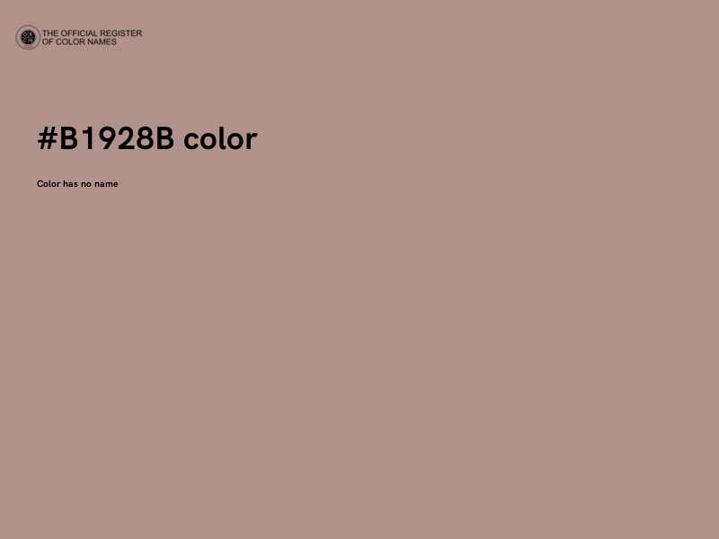 #B1928B color image