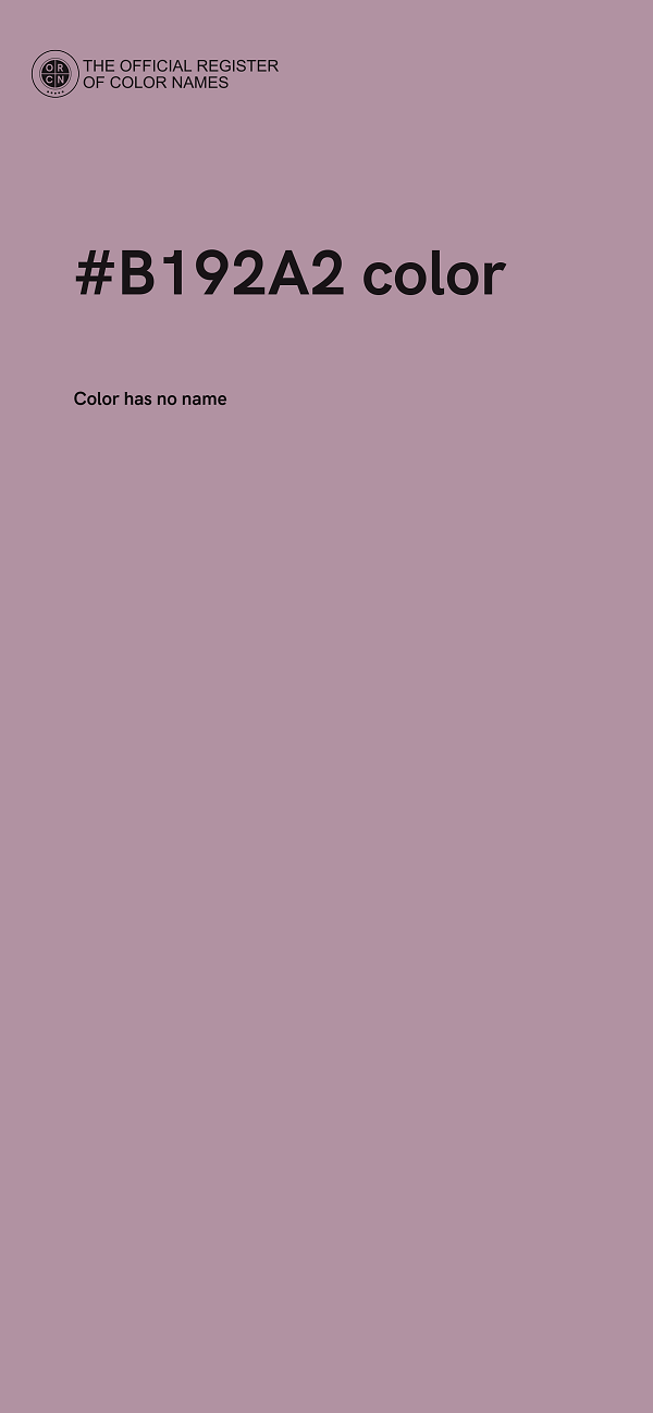#B192A2 color image