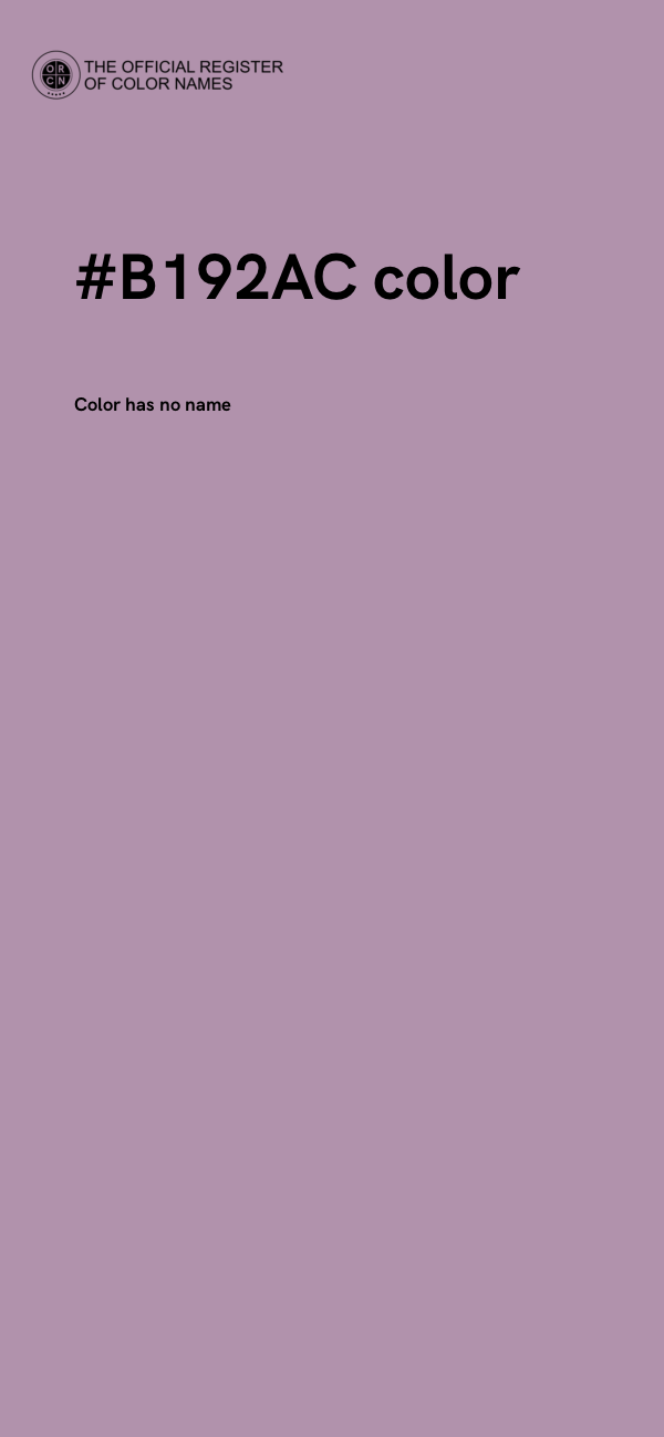 #B192AC color image