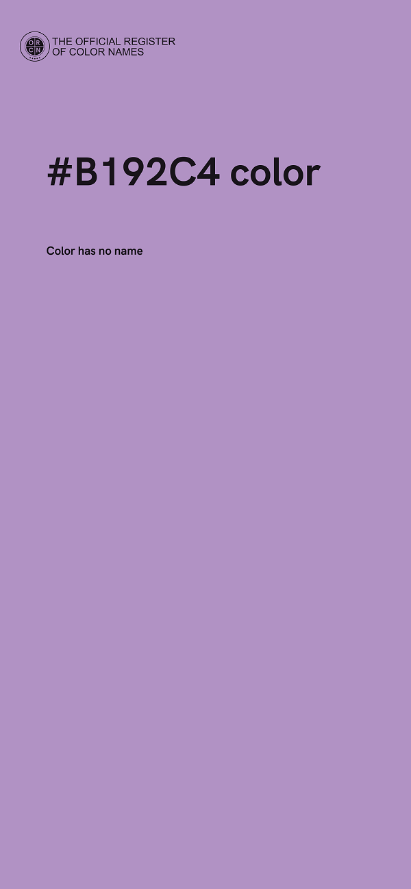 #B192C4 color image
