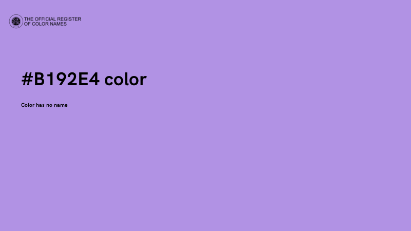 #B192E4 color image