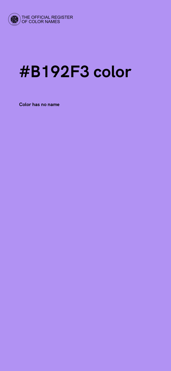 #B192F3 color image