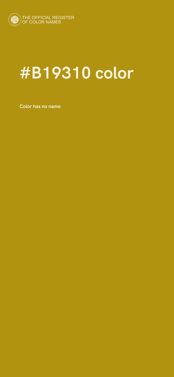 #B19310 color image